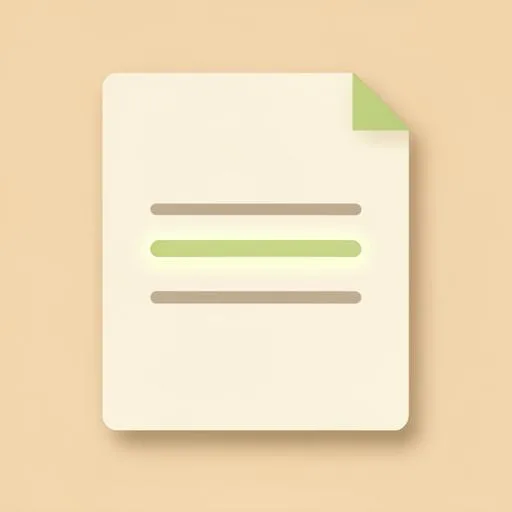 Abstract mark: a document with a highlighted cited line